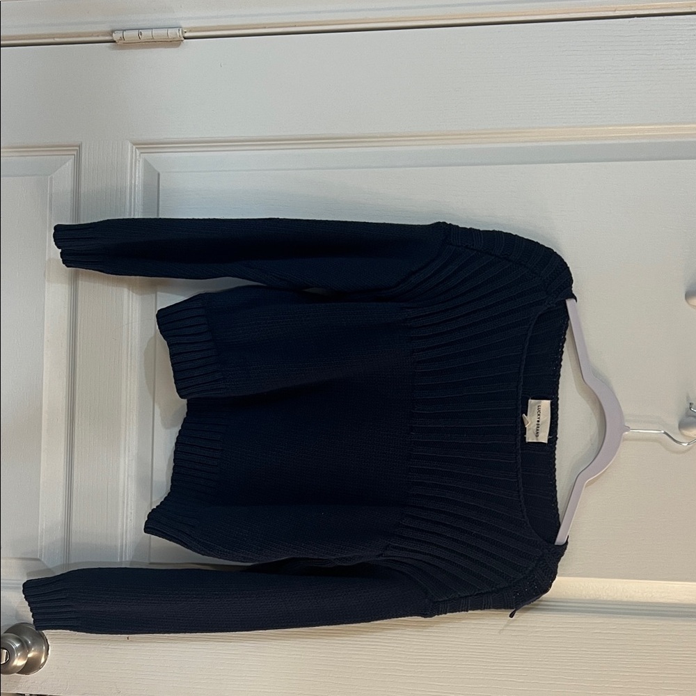 Lucky Brand Dark Blue Women's Crew Neck Sweater
